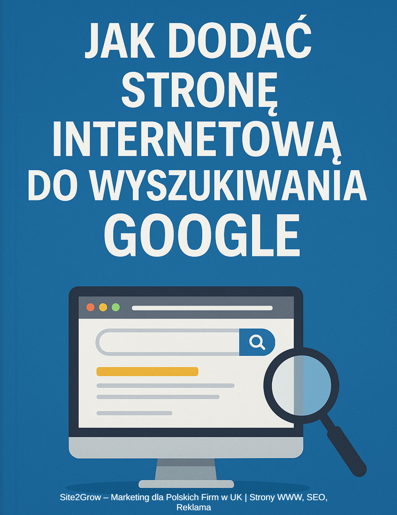 jak dodac strone do wyszukiwarki google